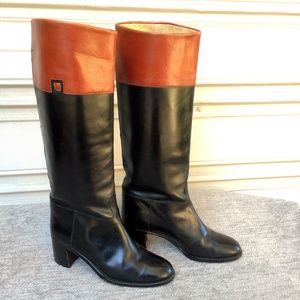 Vintage Tanino Crisci Giorgio Leather Riding Boots